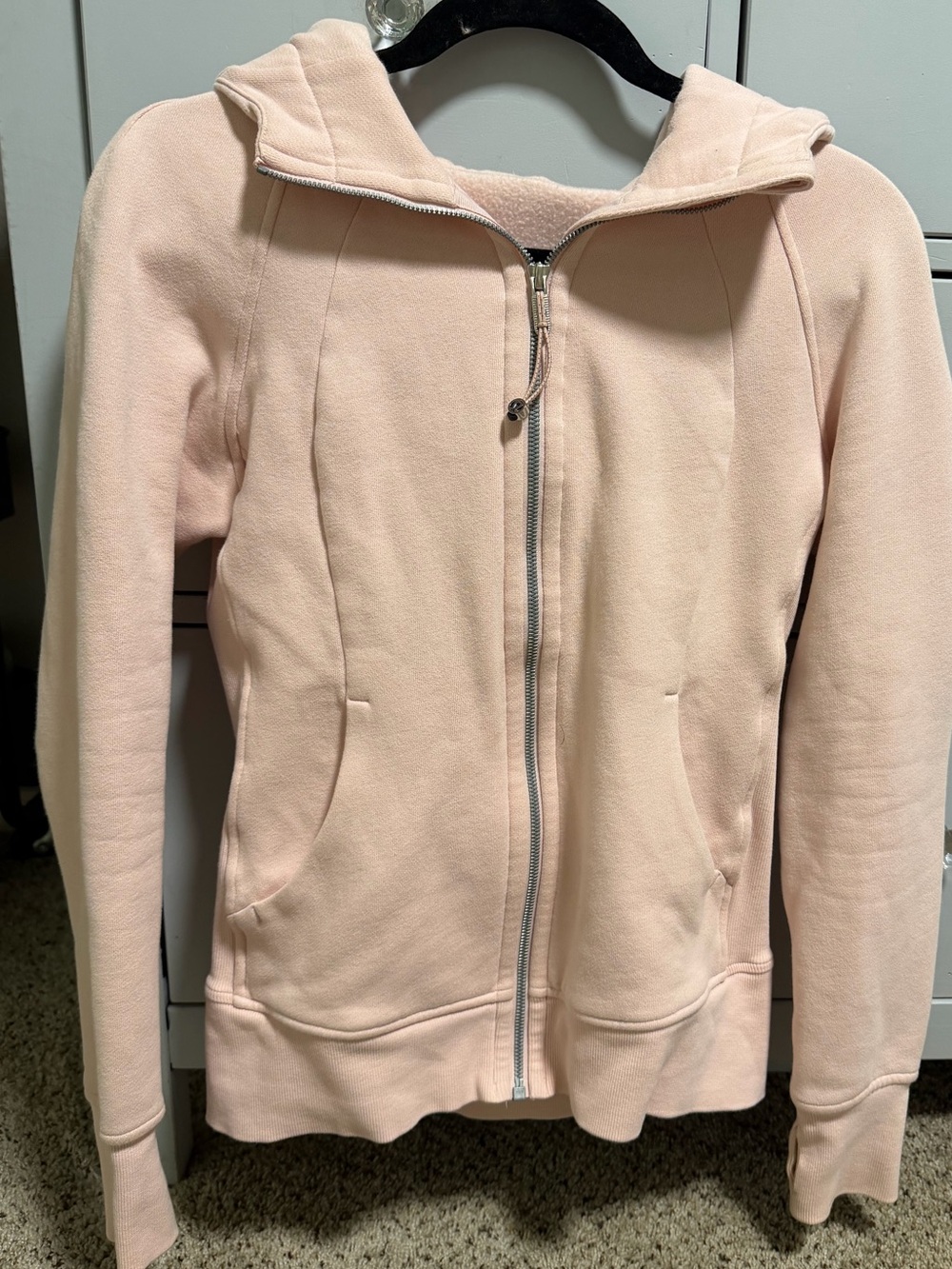 Lululemon Women's Light Pink Zip-Up Hoodie Jacket